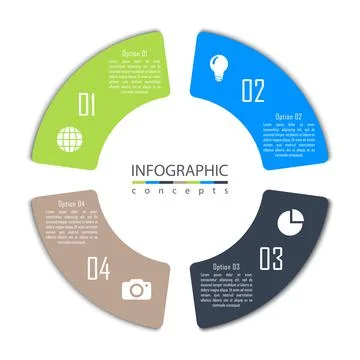 Vector infographics template Stock Illustration