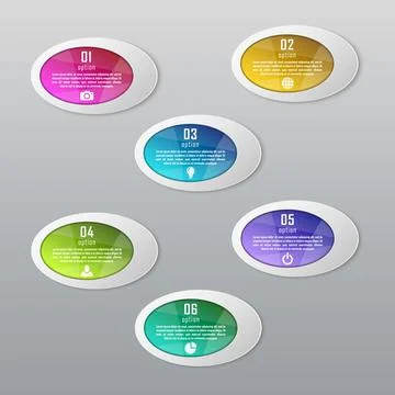 Vector infographics template Illustrazione stock