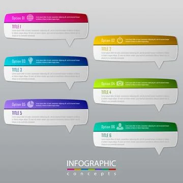 Vector infographics template Stock Illustration