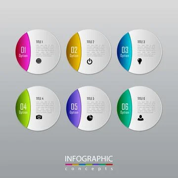 Vector infographics template Stock Illustration