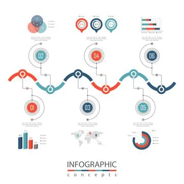 Vector infographics template Stock Illustration