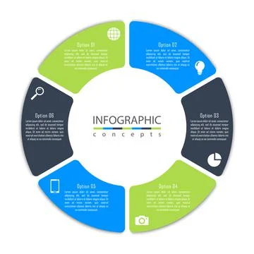 Vector infographics template Stock Illustration