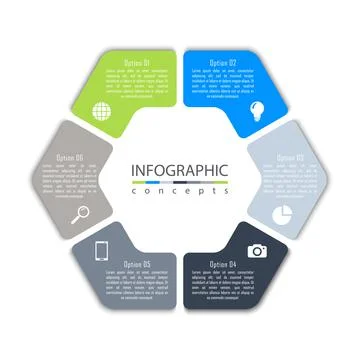 Vector infographics template Illustrazione stock