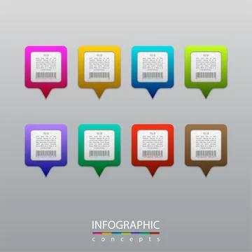 Vector infographics template Stock Illustration