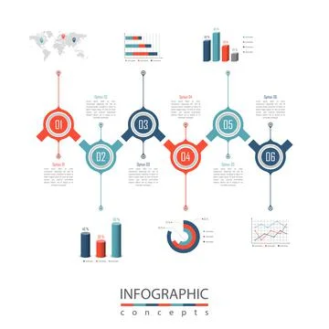 Vector infographics template Stock Illustration