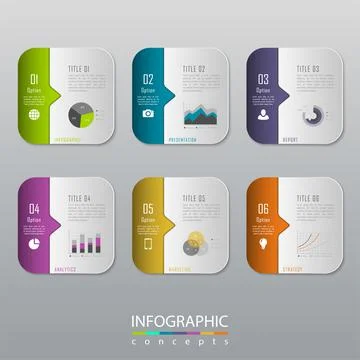 Vector infographics template Illustrazione stock