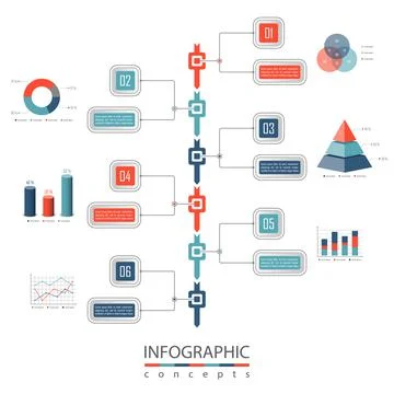 Vector infographics template Stock Illustration