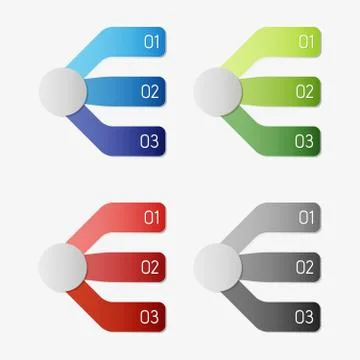 Vector infographics templates Stock Illustration