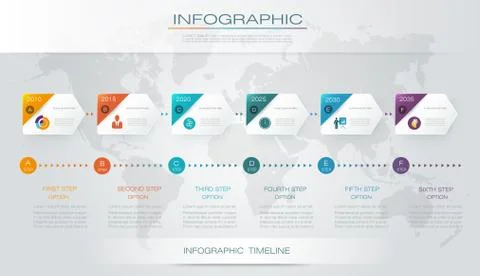 Vector infographics timeline design Stock Illustration