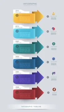Vector infographics timeline design Stock Illustration