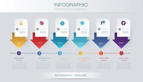 Vector infographics timeline design Stock Illustration