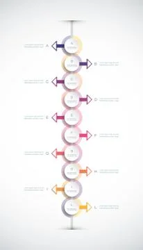 Vector infographics timeline design template Stock Illustration