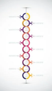 Vector infographics timeline design template Stock Illustration