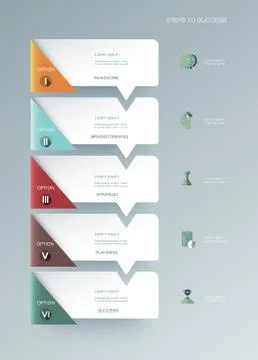 Vector infographics timeline design template Stock Illustration