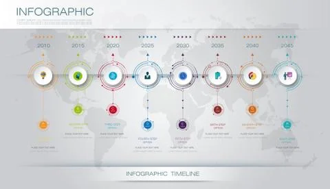 Vector infographics timeline design template Stock Illustration