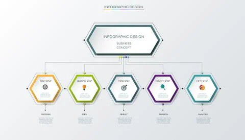 Vector infographics timeline design template Stock Illustration