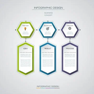 Vector infographics timeline design template Stock Illustration