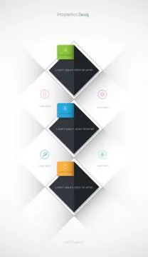 Vector infographics timeline design template Stock Illustration