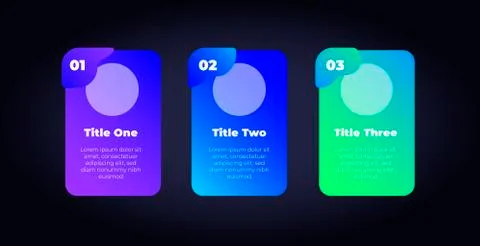 Vector inforgraphic fluid step template. Stock Illustration