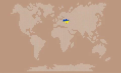 Vector. Information graphics. The world map. Stock Illustration