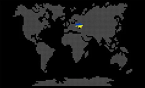 Vector. Information graphics. The world map. Stock Illustration