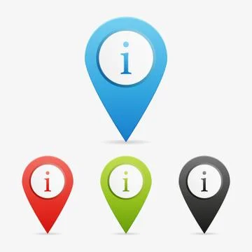 Vector information pointers Stock Illustration