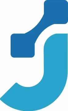 Vector initial j logo modern and futuristic Stock Illustration