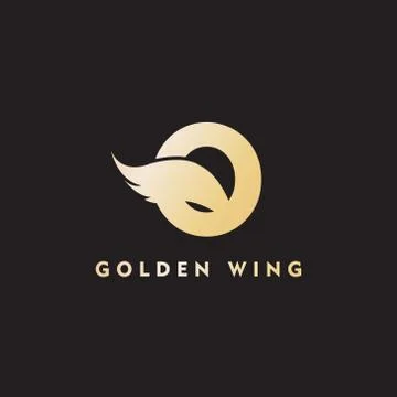 Vector initial letter o business wing logo icon corporate technology concept  Stock Illustration