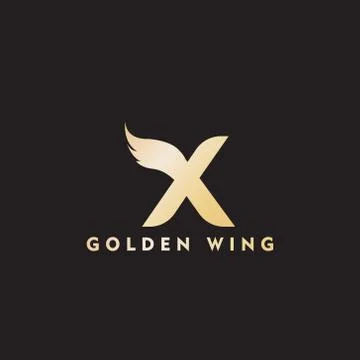 Vector initial letter x business wing logo icon corporate technology concept  Stock Illustration