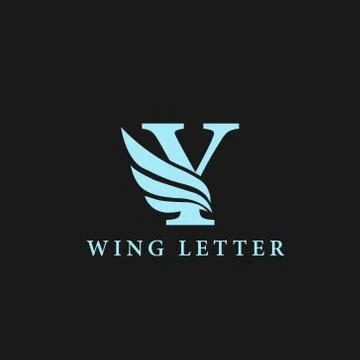 Vector initial letter y business wing logo icon corporate technology concept  Stock Illustration