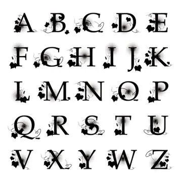 Vector initials Stock Illustration