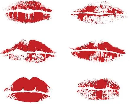 Vector inprint of lips Abstract vector inprint of lips Copyright: xZoonar.... Stock Photos