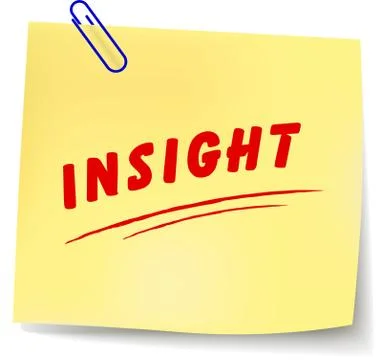 Vector insight message Stock Illustration