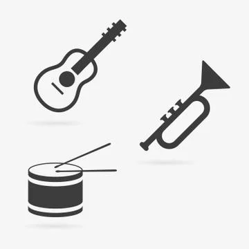 Vector instrument icons Stock Illustration