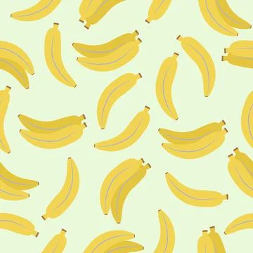 Vector interesting bananas seamless pattern Stock Illustration