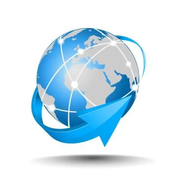 Vector internet network Stock Illustration