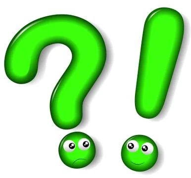 Vector interrogation and exclamation concept Stock Illustration