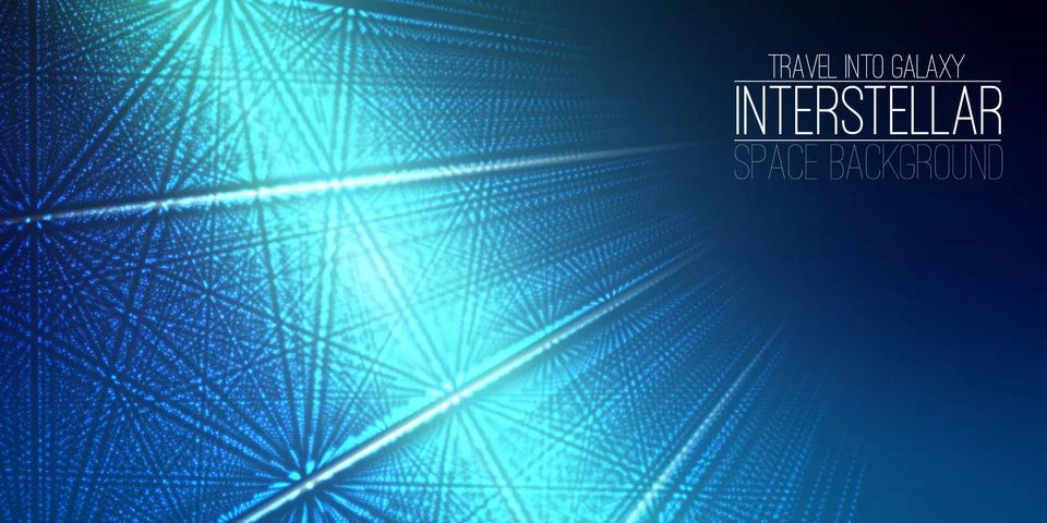 Vector interstellar space background.Cosmic galaxy illustration.Background with Stock Illustration