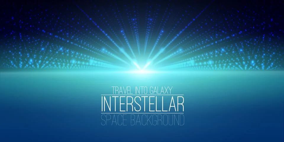 Vector interstellar space background.Cosmic galaxy illustration.Background with Stock-Illustration