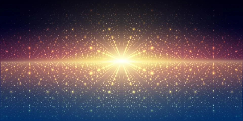 Vector interstellar space background.Cosmic galaxy illustration.Background with Stock Illustration