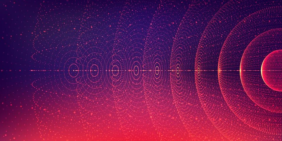 Vector interstellar space background.Cosmic galaxy illustration.Background with Stock Illustration