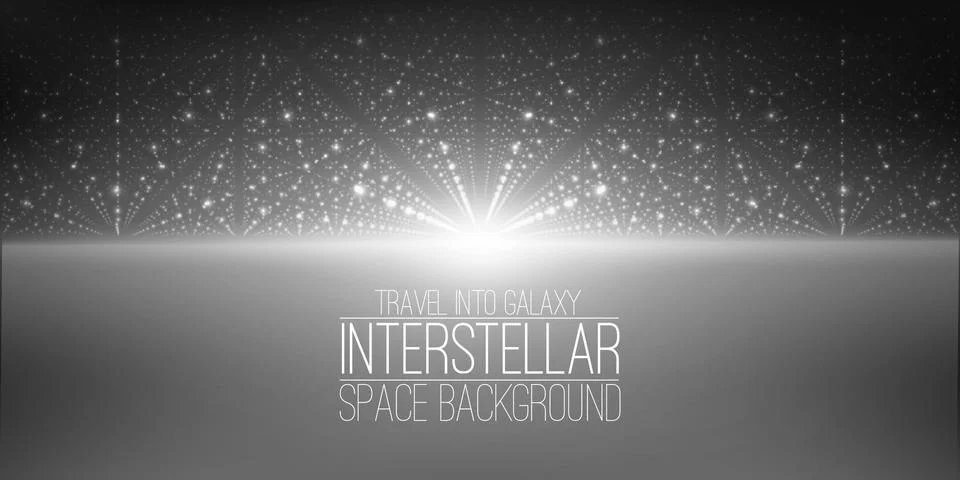 Vector interstellar space background.Cosmic galaxy illustration.Background with Stock-Illustration