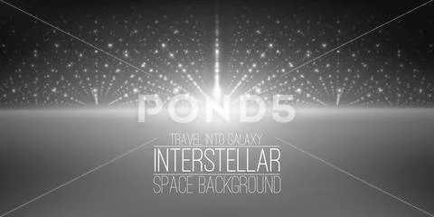 Vector interstellar space background.Cosmic galaxy illustration ...