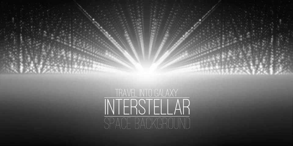 Vector interstellar space background.Cosmic galaxy illustration.Background with Stock-Illustration