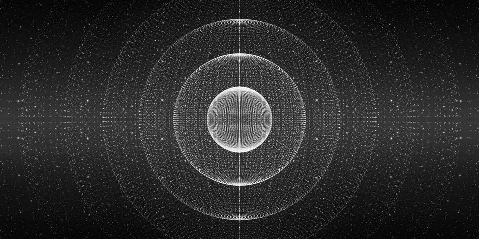 Vector interstellar space background.Cosmic galaxy illustration.Background with Stock-Illustration