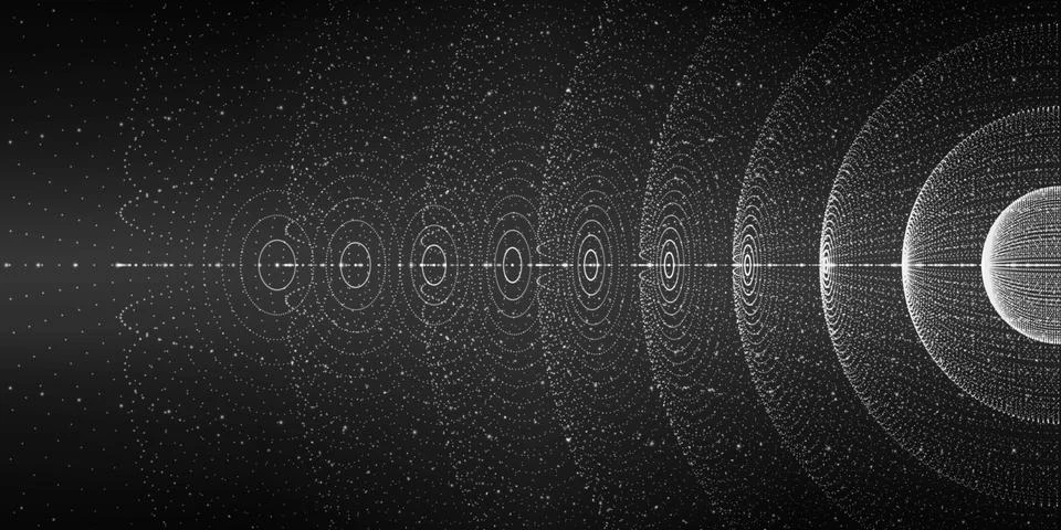 Vector interstellar space background.Cosmic galaxy illustration.Background with Stock Illustration