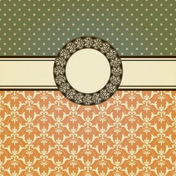 Vector invitation card Illustrazione stock