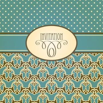 Vector invitation card Stock Illustration