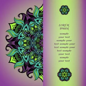 Vector invitation card Stock Illustration