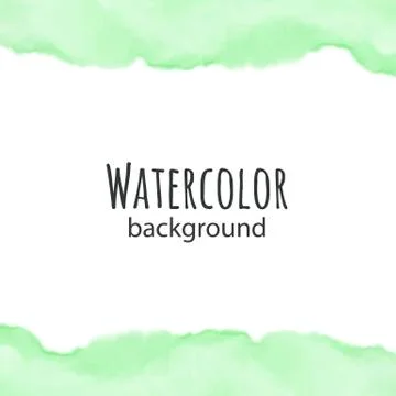 Vector invitation card with watercolor elements. Wedding collection Stock-Illustration